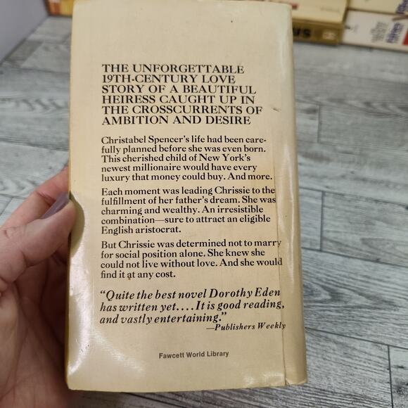 THE MILLIONAIRES DAUGHTER Dorothy Eden 1975 Fawcett Paperback Historical Romance - Picture 5 of 12